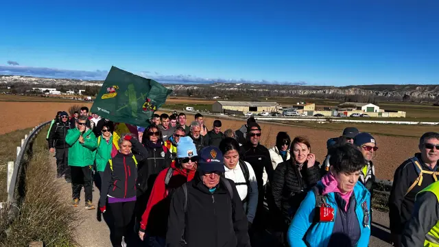 XII Andada en recuerdo de las víctimas del atentado de la casa cuartel de la Guardia Civil en Zaragoza.