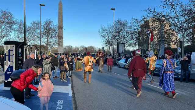 Recreación de la coronación de los Reyes de Aragón en Zaragoza.