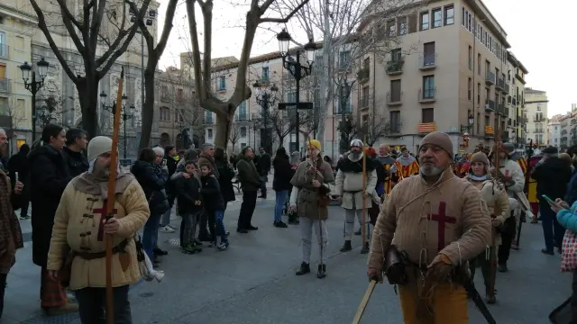 Recreación de la coronación de los Reyes de Aragón en Zaragoza