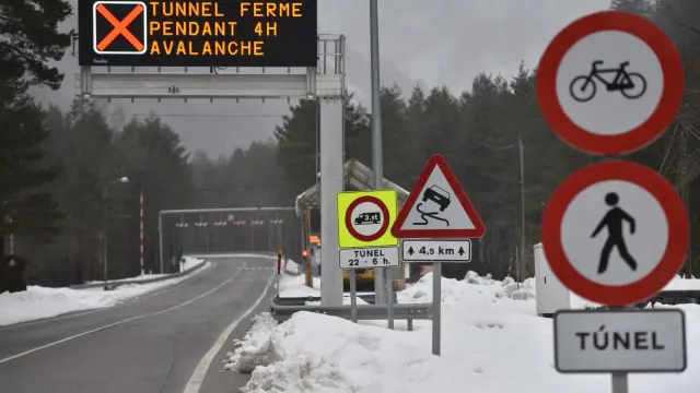 Cerrado el túnel de Bielsa.