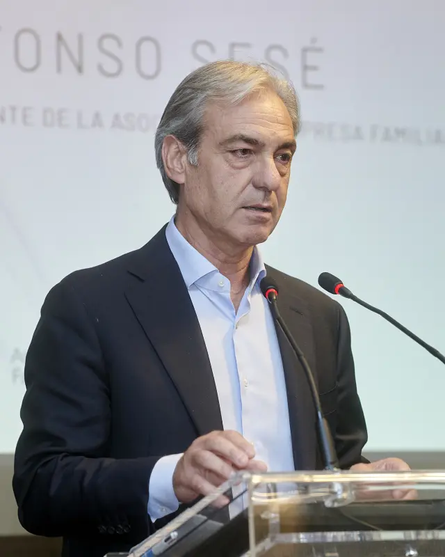 Alfonso Sesé, presidente de la Asociación Empresa Familiar de Aragón.