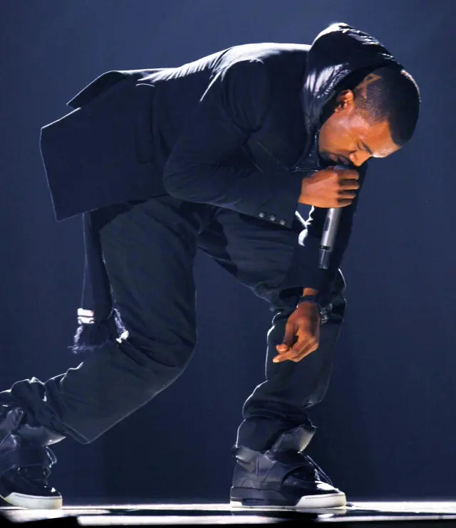 Kanye West en la 50 gala de los Grammy.