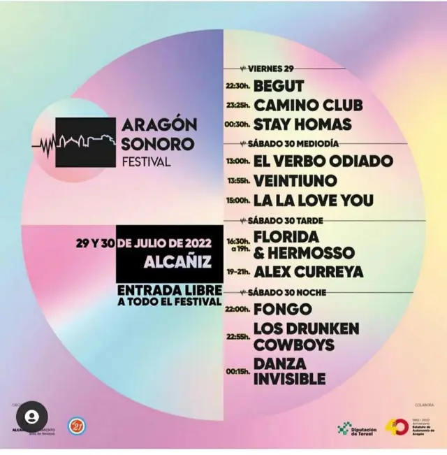 Cartel del Festival Aragón Sonoro 2022.