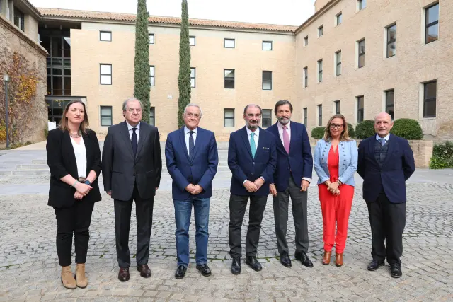 El Presidente de Aragón, Javier Lambán, clausura la jornada organizada por la Fundación Giménez Abad titulada, Aragón y la España Territorial