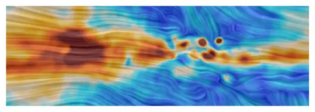 Estructura del campo magnético de la Vía Láctea.