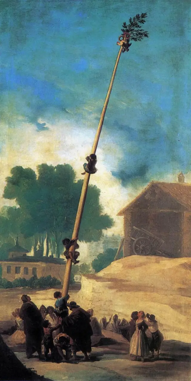 Detalle de la obra 'La cucaña', de Francisco de Goya.