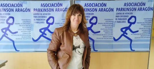 Ana Carmen Villanueva, afectada de Párkinson y vicepresidenta de la Asociación Párkinson Aragón.