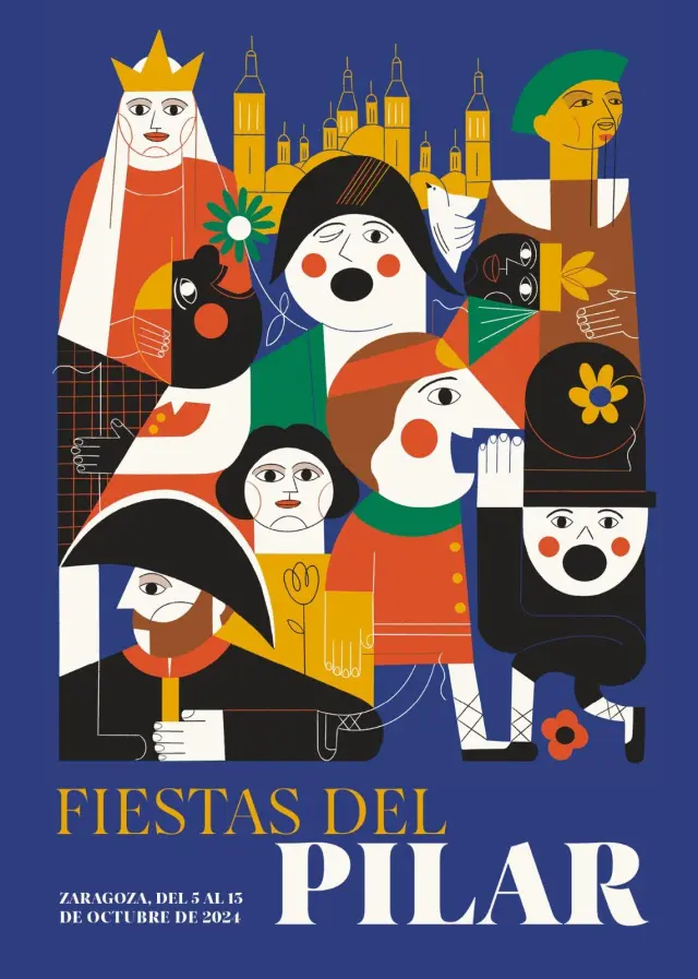 Cartel ganador de las Fiestas del Pilar 2024.