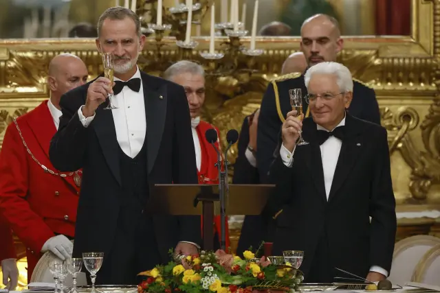 Fotos | Cena de gala en Italia en honor a los Reyes de España | Imágenes