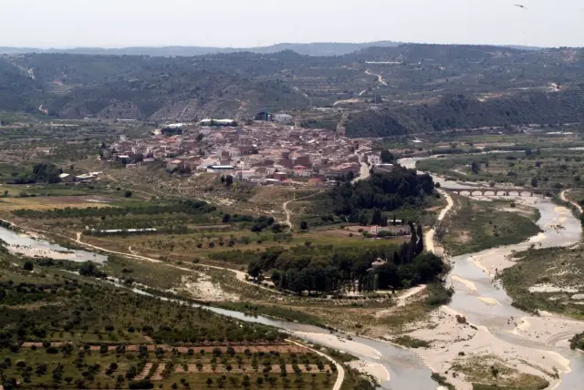 Nonaspe, donde a las aguas del Matarraña se le suman las del río Algars.