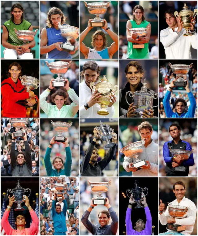 Los trece títulos de Roland Garros ganados por Nadal