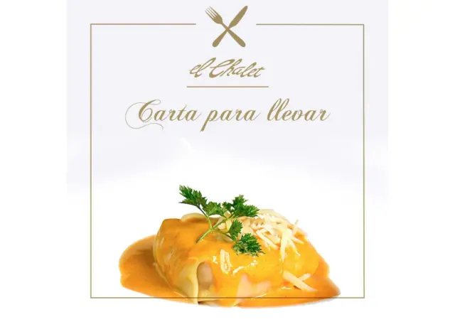 La carta para llevar de El Chalet ofrece propuestas como el lingote ternasco asado sin hueso, patata rota, olivas y chilindrón.