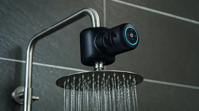 Shower Power es un altavoz para la ducha que se recarga con la corriente de agua