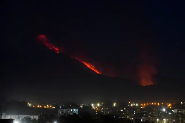Erupción en el Etna.