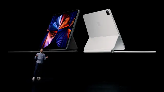 Apple’s Raja Bose announces the new iPad Pro in Cupertino