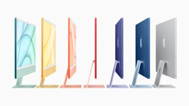 Los nuevos iMac están disponibles hasta en 7 colores, dependiendo del modelo