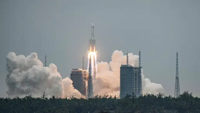 Imagen del lanzamiento del cohete