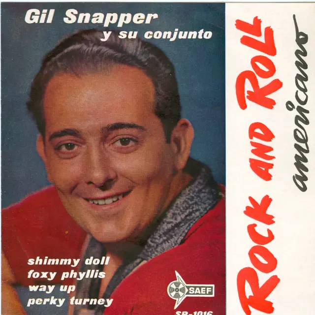 Carpeta del disco de Gil Snapper editado exclusivamente en España por el sello SAEF, en 1961.