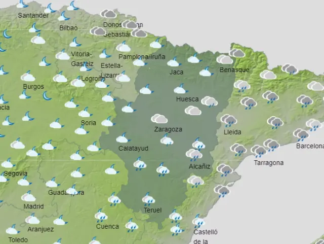Previsión del tiempo para el domingo 6 de junio en Aragón