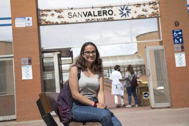 Yaiza Sánchez, estudiante del centro San Valero.