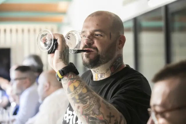 Tonino Valiente en el encuentro de chefs estrella Michelin en Grandes Vinos