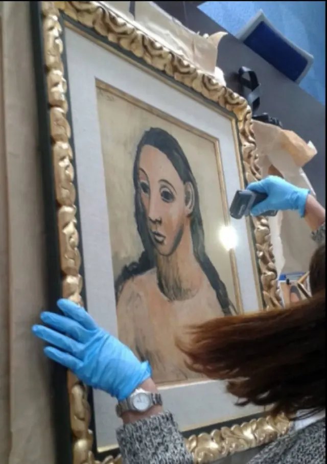 'Cabeza de mujer joven', el cuadro de Picasso que poseía Jaime Botín.
