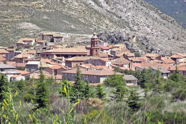 Panorámica de Utrillas (Teruel).