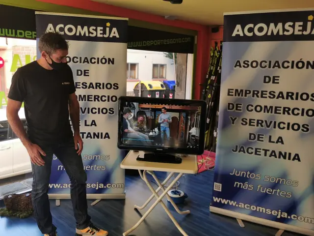 Luis Alberto, en la reciente presentación de la campañá que ha hecho para Acomseja.
