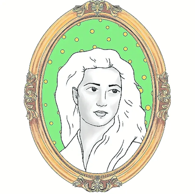 La ilustradora Mónica López se ha imaginado así el rostro de Maria Wennix.