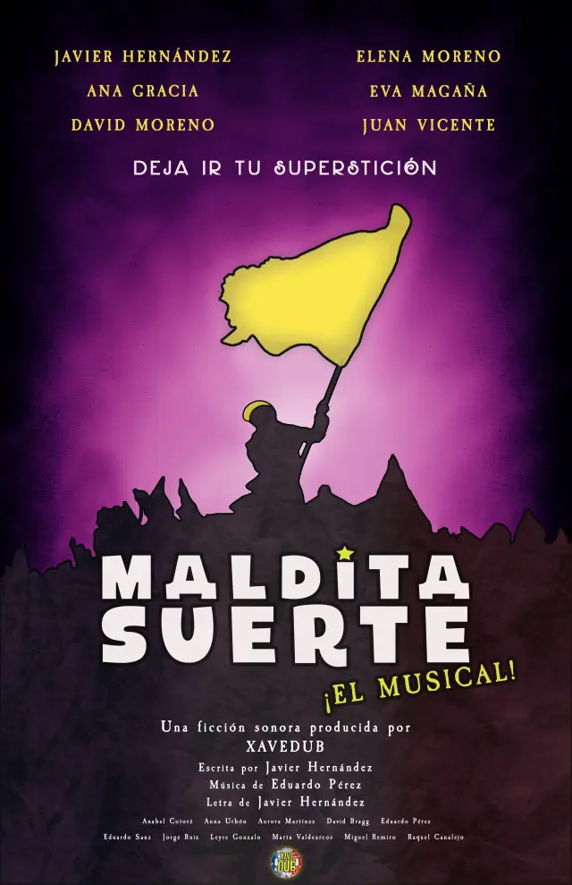 'Cartel promocional de Maldita suerte. ¡El musical!'