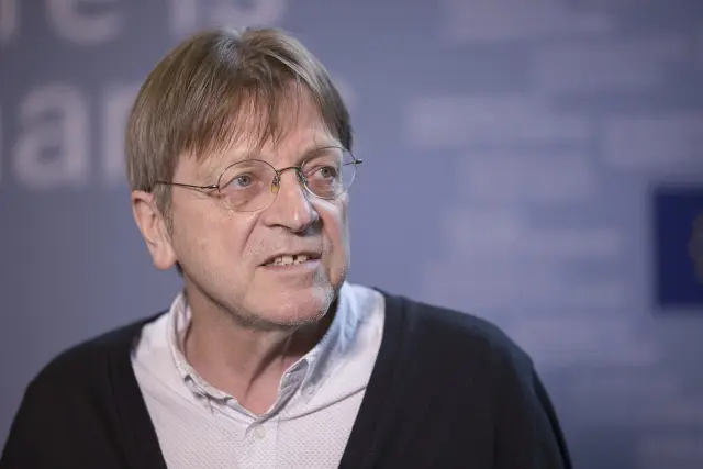 Guy Verhofstadt, codirector ejecutivo de CoFoE y exprimer ministro belga, en Dublín.