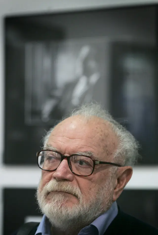 Mario Muchnik en la Biblioteca de Aragón en 2011.