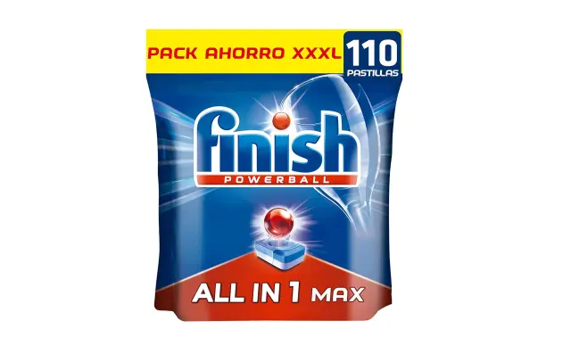 El 'pack' de 110 pastillas de lavavajillas, de Finish.
