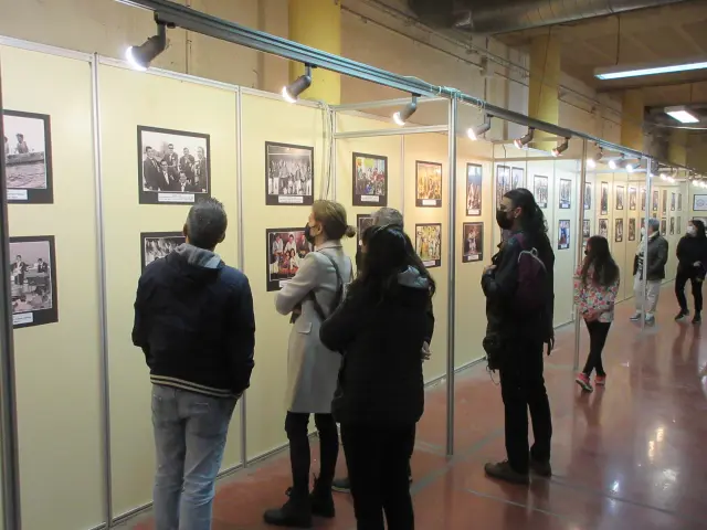 La exposición fotográfica de la feria Gramola en Monzón.