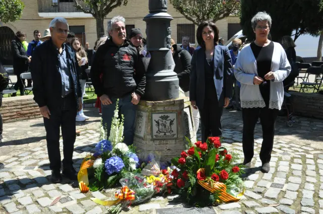 El evento recordó a los 7 vecinos deportados, entre los 32 procedentes de las Cinco Villas de los 1.020 aragoneses que sufrieron Mauthausen.