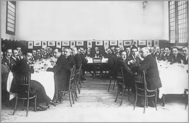 Primera reunión-cena de fundación de la RSFZ datada en 1922.