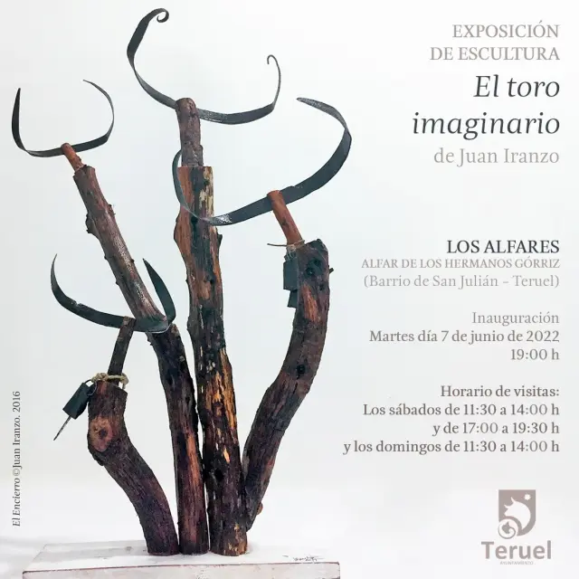 Cartel de la muestra 'El Toro Imaginario' de Juan Iranzo.