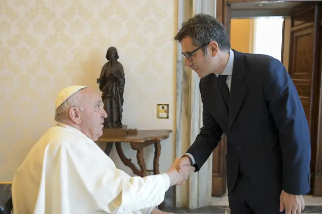 Bolaños trasladó al papa la voluntad de continuar el diálogo con la Iglesia