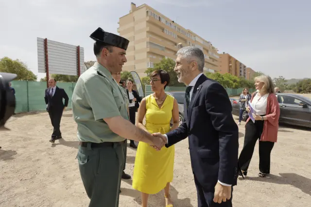Fotos de la visita del ministro Grande Marlaska a las obras de la nueva  comandancia de la Guardia Civil en Zaragoza | Imágenes