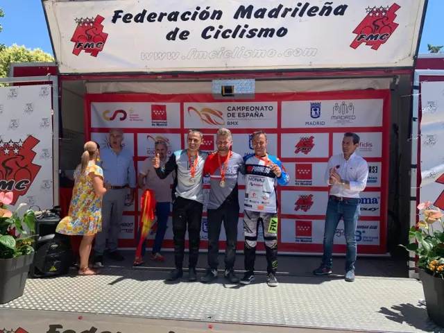 José María Fuente del Club BMX Pirineos Zaragoza en categoría Máster 40