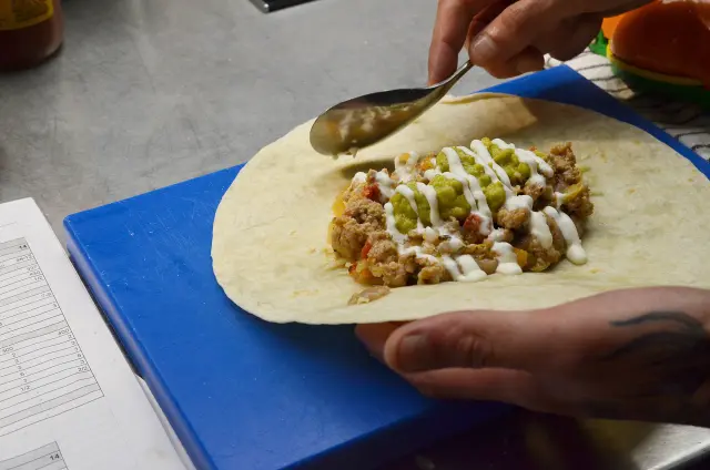 Comida informal: Burrito mexicano campero