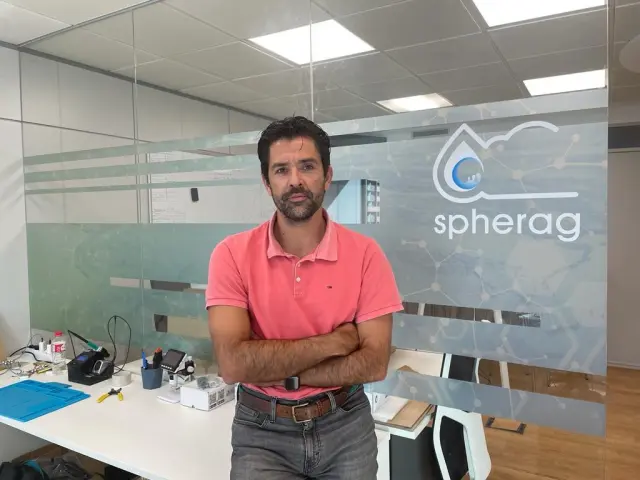 Jesús Ibáñez, CEO de Spherag, en sus instalaciones.