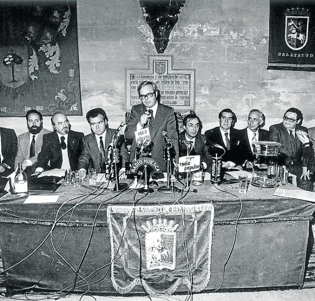 En la iglesia de San Pedro de los Francos de Calatayud, con la elección el 9 de abril de 1978 del gobierno preautonómico