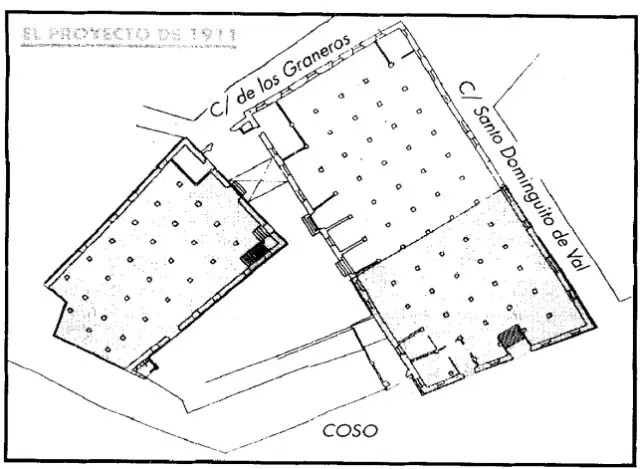 El plano de 1911 con el que trabajó el arquitecto Félix Navarro.