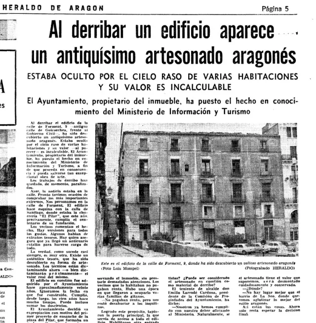 La noticia del hallazgo el 30 de octubre de 1970.