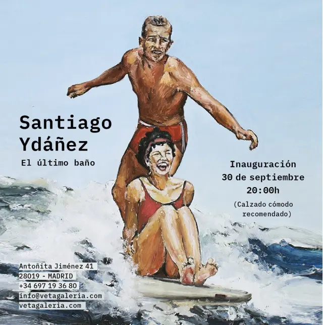 Exposición del pintor Santiago Ydáñez en una sala de Madrid desde el próximo 30 de septiembre y coincidirá con la que abre en La Puebla de Albortón.