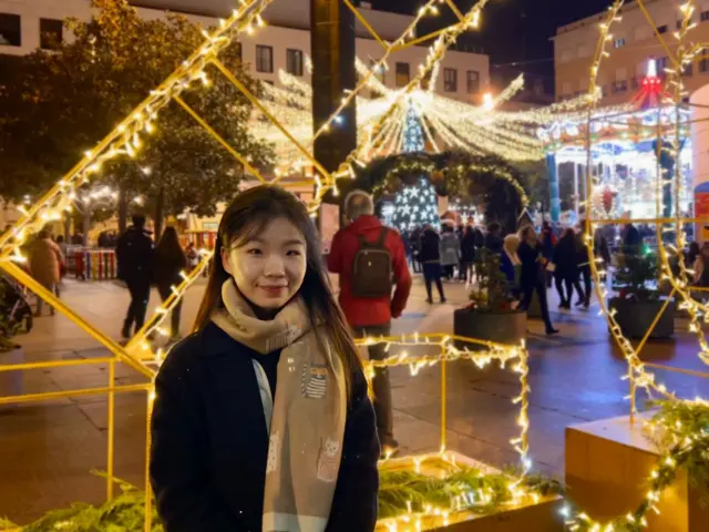 Jiaxuan Yang es una estudiante china que se queda en Zaragoza a pasar la Navidad.
