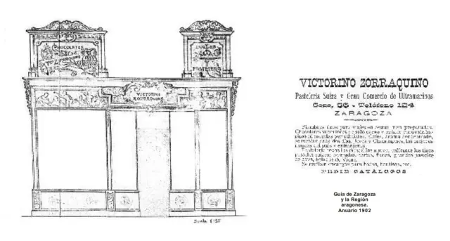 El proyecto de la fachada, en un dibujo de hace 120 años.
