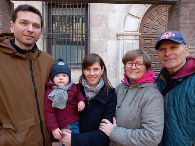 La familia Kondra son refugiados ucranianos sordos que llegaron a Zaragoza el pasado mes de mayo.