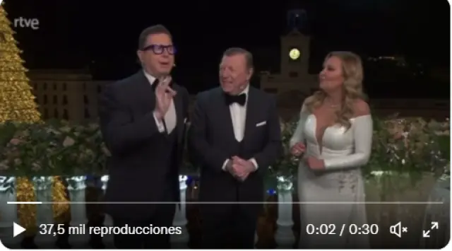 Ana Obregón y Los Morancos, despidiendo el año en TVE.